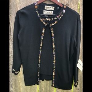 Joseph A Bank Matching Shirt & Jacket with Beads